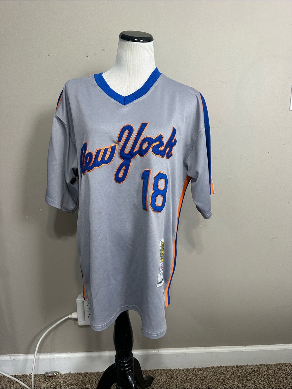 Darryl Strawberry #18 vintage New York Mets jersey ,cooper&Nass 1987size 52